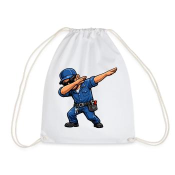 Gardien de toilette - Sac de sport léger - blanc - Devant