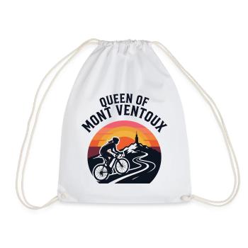 Queen of Mont Ventoux Retro-Trikot - Turnbeutel - Weiß - Vorne