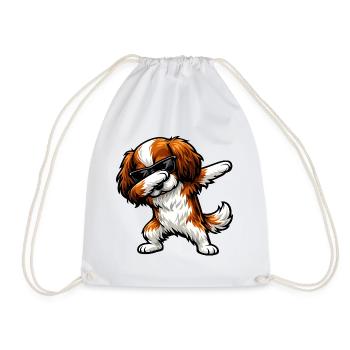 Dab King Charles Spaniel - Sac de sport léger - blanc - Devant