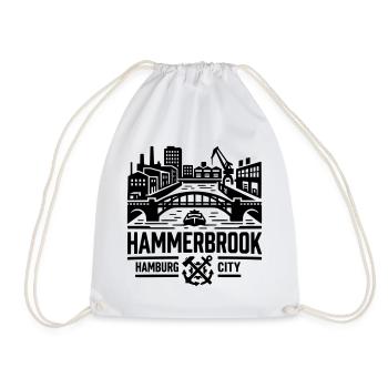 Hammerbrook Hamburg Hafen City Süd - Turnbeutel - Weiß - Vorne