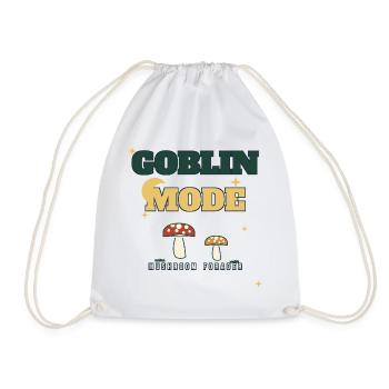 Goblin-Modus Pilzsammler - Turnbeutel - Weiß - Vorne