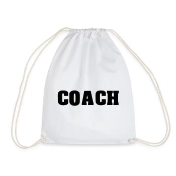 coach coaching - Turnbeutel - Weiß - Vorne