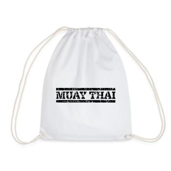 Muay Thai - Drawstring Bag - white - Front