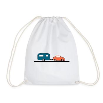 Voiture - Sac de sport léger - blanc - Devant