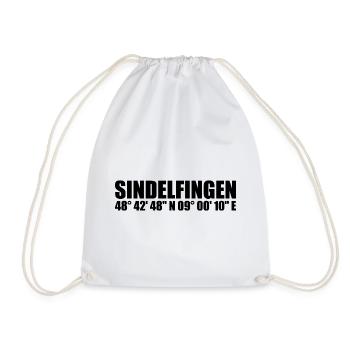 Sindelfingen Koordinaten - Turnbeutel - Weiß - Vorne