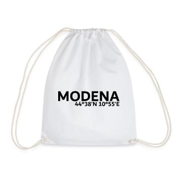 Modena Koordinaten - Turnbeutel - Weiß - Vorne