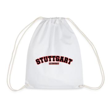 Stuttgart Germany Schwaben Stadt Team - Drawstring Bag - white - Front