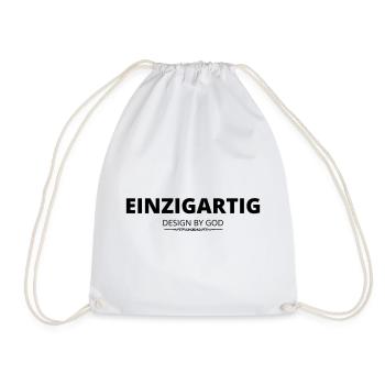 Einzigartig - Turnbeutel - Weiß - Vorne
