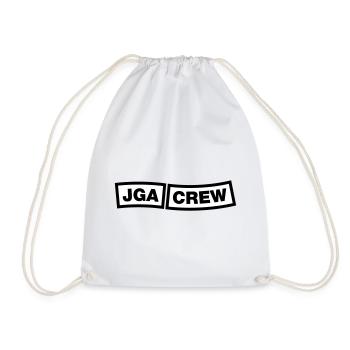 Bachelor Party Crew - Emblem - Drawstring Bag - white - Front