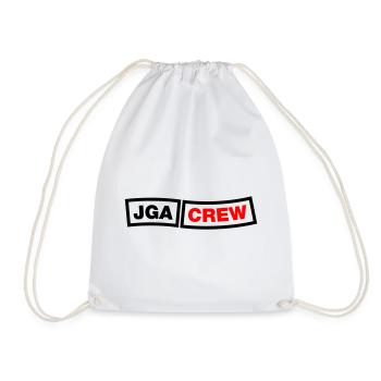 Bachelor Party Crew - Emblem - Drawstring Bag - white - Front