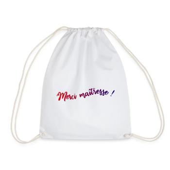 MISTRESS. THANK YOU. THANK YOU MISTRESS. MISTRESS - Drawstring Bag - white - Front