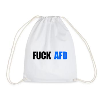 Fuck afd - Turnbeutel - Weiß - Vorne