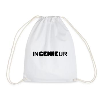 Ingenieur = Genie - Turnbeutel - Weiß - Vorne