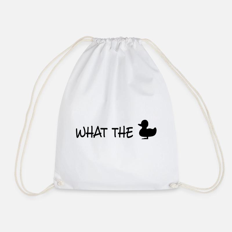 fuck - Drawstring Bag - white