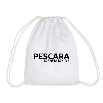 Coordonnées de Pescara - Sac de sport léger - blanc - Devant