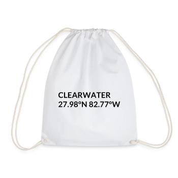 Coordonnées de Clearwater, Floride, États-Unis - Sac de sport léger - blanc - Devant