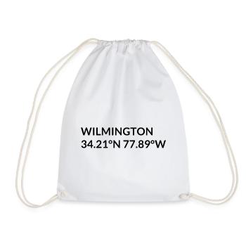 Coordonnées Wilmington, Caroline du Nord, États-Unis - Sac de sport léger - blanc - Devant