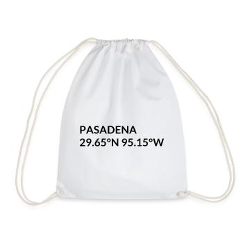 Coordonnées Pasadena, Texas, États-Unis - Sac de sport léger - blanc - Devant