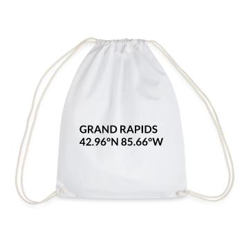 Coordonnées Grand Rapids, Michigan, États-Unis - Sac de sport léger - blanc - Devant