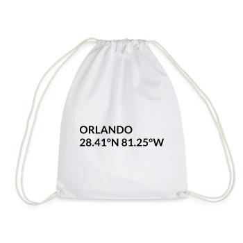 Orlando, Floride, États-Unis Coordonnées - Sac de sport léger - blanc - Devant