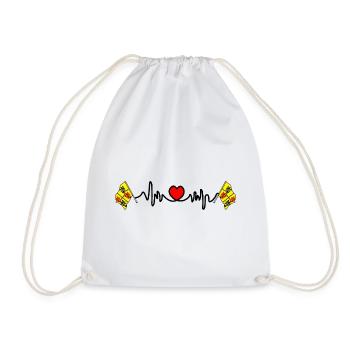 Cardio cardio pour le Hainaut Belgique - Sac de sport léger - blanc - Devant