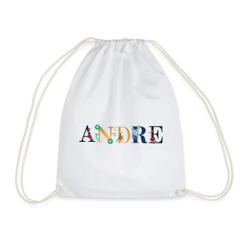 ANDRE Nom Orné de Fleurs - Sac de sport léger - blanc - Devant
