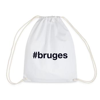 BRUGES Hashtag Belgium Belgien - Drawstring Bag - white - Front