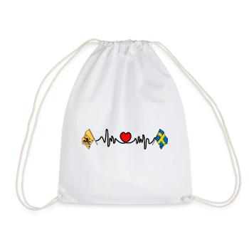Södermanland et la Suède - Sac de sport léger - blanc - Devant