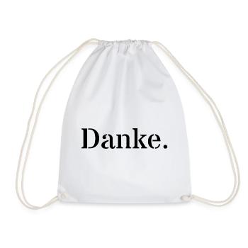 Danke - Turnbeutel - Weiß - Vorne