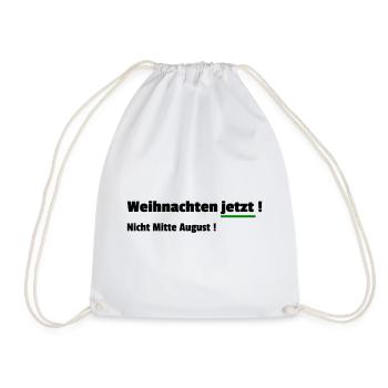 Christmas Now - Drawstring Bag - white - Front