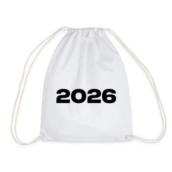Cadeau Vintage 2026 - Sac de sport léger - blanc - Devant