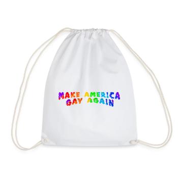 Make America Gay Again - Drawstring Bag - white - Front