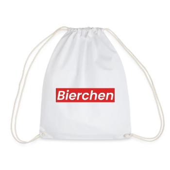 Bierchen Logo - Turnbeutel - Weiß - Vorne