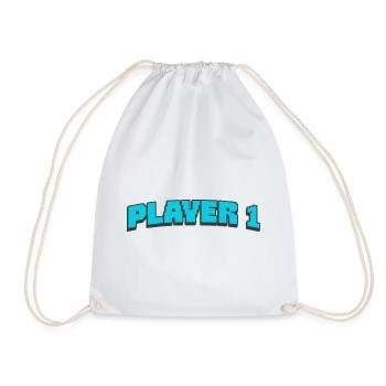 PLAYER 1 - Turnbeutel - Weiß - Vorne