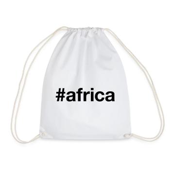 AFRIKA Hashtag Africa - Turnbeutel - Weiß - Vorne