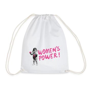FRAUENPOWER! - Internationaler Frauentag - Turnbeutel - Weiß - Vorne