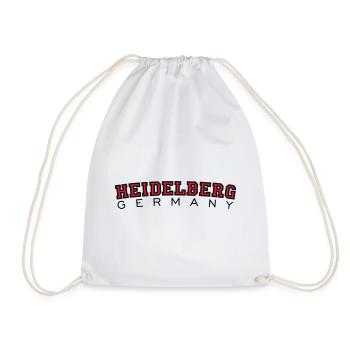 Heidelberg Germany Red/Black - Drawstring Bag - white - Front