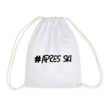 Ski, ski, ski, après-ski, freeski, hiver - Sac de sport léger - blanc - Devant