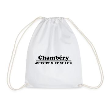 Coordonnées de Chambéry - Sac de sport léger - blanc - Devant