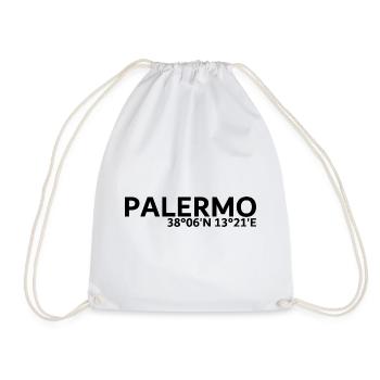 Palermo coordinates - Drawstring Bag - white - Front