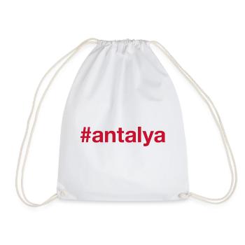 ANTALYA Hashtag Turkey Türkei - Turnbeutel - Weiß - Vorne