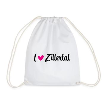 I love Zillertal - Turnbeutel - Weiß - Vorne