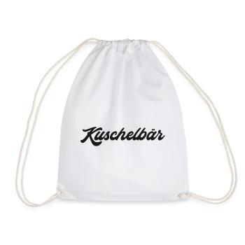 Kuschelbär Kuscheln Kosename Spitzname Pyjama - Turnbeutel - Weiß - Vorne