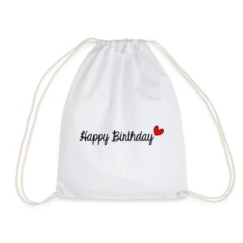 20. 20 ANS. 20e ANNIVERSAIRE. ANNIVERSAIRE 20 ANS. - Sac de sport léger - blanc - Devant