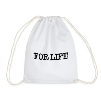 FOR LIFE TATTOO - Drawstring Bag - white - Front
