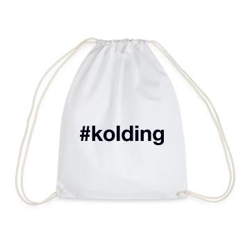 KOLDING Hashtag Denmark Dänemark - Turnbeutel - Weiß - Vorne