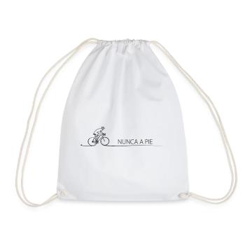 Cycliste Silhouette Nunca Pie Vélo cadeau - Sac de sport léger - blanc - Devant