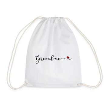 granny - Drawstring Bag - white - Front