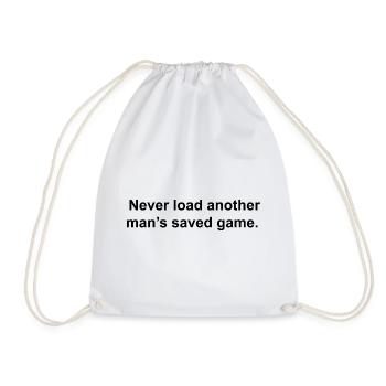 Never Load La partie sauvegardée d’un autre homme - Sac de sport léger - blanc - Devant