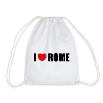 I love Rome - Turnbeutel - Weiß - Vorne